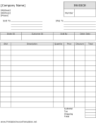 Discount Invoice Template