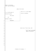 Legal pleading template for party filing for divorce, 25-lines