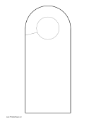 Printable Rounded Doorhanger