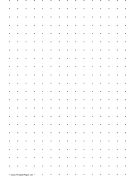 Printable Dot Paper with two dots per inch on A4-sized paper