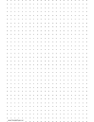 Printable Dot Paper with three dots per inch on A4-sized paper