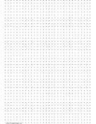 Printable Dot Paper with four dots per inch on A4-sized paper