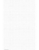 Printable Dot Paper with three dots per inch on ledger-sized paper