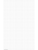 Printable Dot Paper with four dots per inch on ledger-sized paper