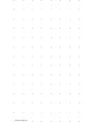 Printable Dot Paper with one dot per inch on legal-sized paper