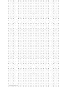 Printable Dot Paper with four dots per inch on legal-sized paper