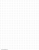 Printable Dot Paper with three dots per inch on letter-sized paper