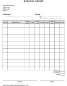 Expense Report Template