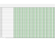 Printable Columnar Paper with twelve columns on ledger-sized paper in landscape orientation