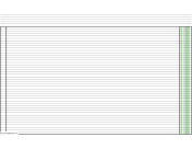 Printable Columnar Paper with one column on ledger-sized paper in landscape orientation