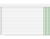 Printable Columnar Paper with two columns on ledger-sized paper in landscape orientation