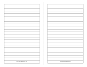 Printable Foldable 2-page Note Paper