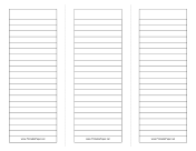 Printable Foldable 3-page Note Paper