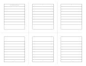 Printable Foldable 6-page Note Paper