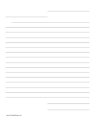 Printable Friendly Letter Template