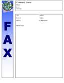 Global (Color) fax cover sheet