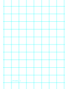 Printable Graph Paper with one line per inch and heavy index lines on A4-sized paper