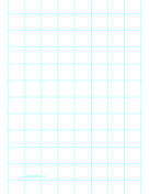 Printable Graph Paper with one line per inch on A4-sized paper