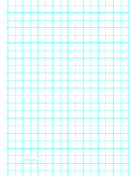 Printable Graph Paper with two lines per inch and heavy index lines on A4-sized paper