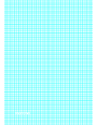 Printable Graph Paper with lines every 2.5mm (4 lines/cm) and heavy index lines on A4-sized paper