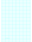 Printable Graph Paper with three lines per inch and heavy index lines on A4-sized paper