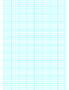 Printable Graph Paper with four lines per inch and heavy index lines on A4-sized paper