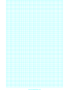 Printable Graph Paper with one line every 4 mm on letter-sized paper