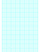 Printable Graph Paper with five lines per inch and heavy index lines on A4-sized paper