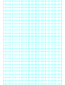 Printable Graph Paper with five lines per inch on A4-sized paper