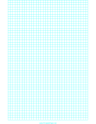 Printable Graph Paper with one line every 5 mm on letter-sized paper