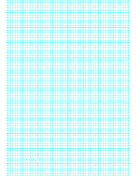 Printable Graph Paper with six lines per inch and heavy index lines on A4-sized paper