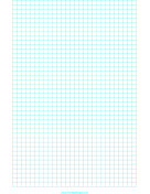 Printable Graph Paper with one line every 6 mm on letter-sized paper