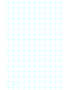 Printable Graph Paper with one line per inch on ledger-sized paper