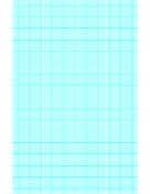 Printable Graph Paper with ten lines per inch and heavy index lines on ledger-sized paper