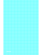 Printable Graph Paper with eighteen lines per inch and heavy index lines on ledger-sized paper