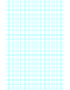 Printable Graph Paper with four lines per inch on ledger-sized paper