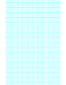 Printable Graph Paper with five lines per inch and heavy index lines on ledger-sized paper