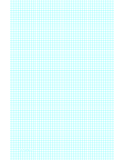 Printable Graph Paper with five lines per inch on ledger-sized paper