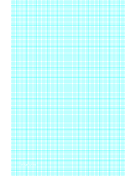 Printable Graph Paper with eight lines per inch and heavy index lines on ledger-sized paper