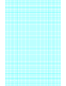 Printable Graph Paper with nine lines per inch and heavy index lines on ledger-sized paper