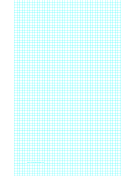 Printable Graph Paper with five lines per inch on legal-sized paper