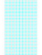 Printable Graph Paper with one line per 5 millimeters and centimeter index lines on legal-sized paper