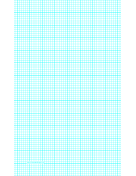 Printable Graph Paper with six lines per inch and heavy index lines on legal-sized paper