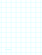 Printable Graph Paper with one line per inch on letter-sized paper