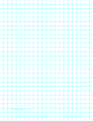 Printable Graph Paper with one line per centimeter on letter-sized paper