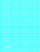 Printable Graph Paper with one line per millimeter on letter-sized paper