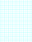 Printable Graph Paper with two lines per inch and heavy index lines on letter-sized paper