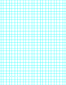 Printable Graph Paper with five lines per inch and heavy index lines on letter-sized paper