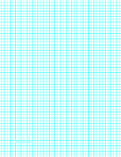 Printable Graph Paper with one line per 5 millimeters and centimeter index lines on letter-sized paper