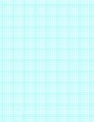 Printable Graph Paper with six lines per inch and heavy index lines on letter-sized paper